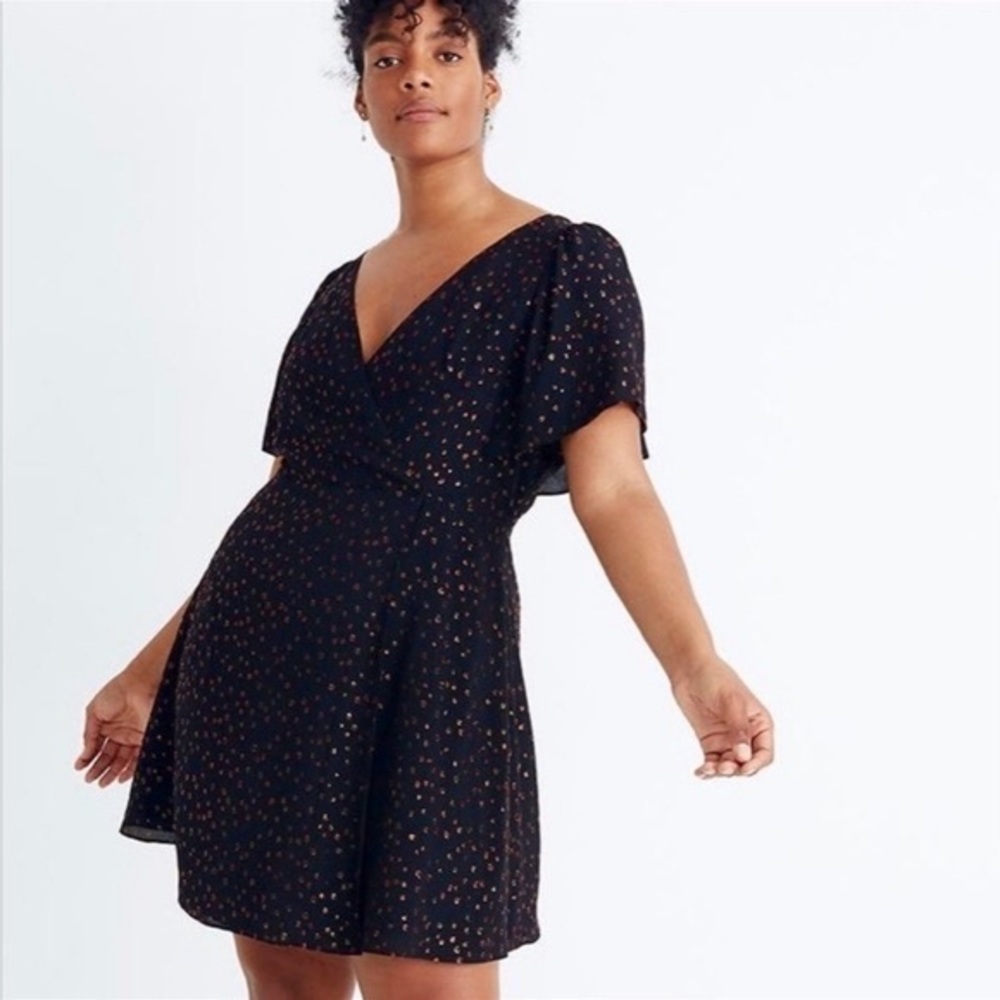 Madewell Cape Sleeve Mini Dress